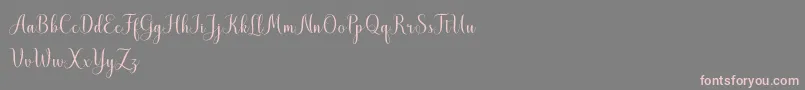 MistletoeScriptDemo Font – Pink Fonts on Gray Background