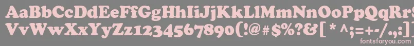 Cooper95n Font – Pink Fonts on Gray Background