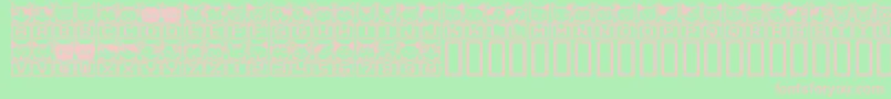 BmNecoA29 Font – Pink Fonts on Green Background