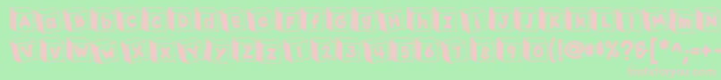 K26toyblocks123 Font – Pink Fonts on Green Background