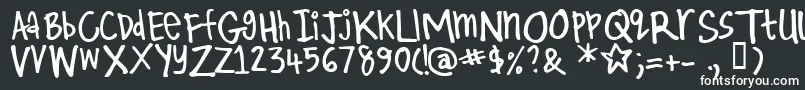 Шрифт Kirby – белые шрифты