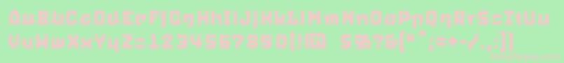 Squid Font – Pink Fonts on Green Background