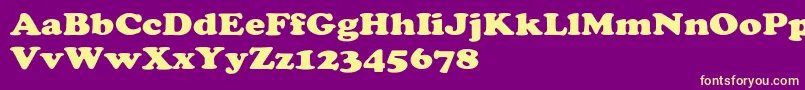 Lisätietoja ChaceyextHeavy-fontista ChaceyextHeavy-fontti – keltaiset fontit violetilla taustalla
