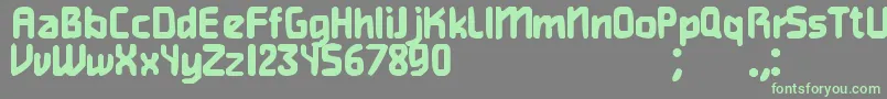 Gamer Font – Green Fonts on Gray Background