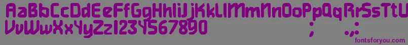 Gamer Font – Purple Fonts on Gray Background