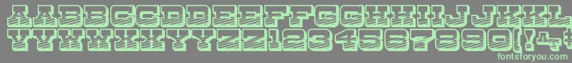 DryGoodsEmporiumJl Font – Green Fonts on Gray Background
