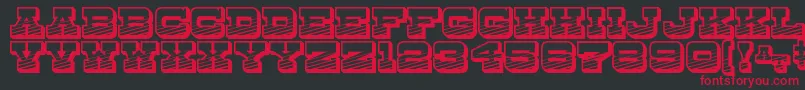 DryGoodsEmporiumJl Font – Red Fonts on Black Background