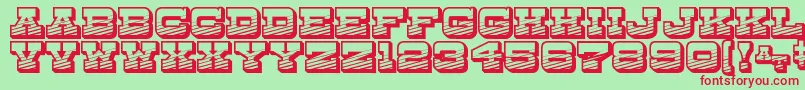 DryGoodsEmporiumJl Font – Red Fonts on Green Background