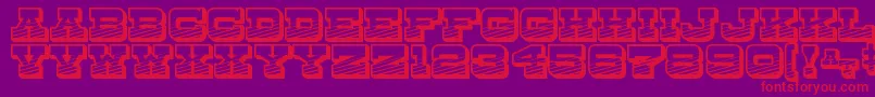 DryGoodsEmporiumJl Font – Red Fonts on Purple Background