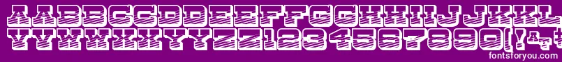 DryGoodsEmporiumJl Font – White Fonts on Purple Background