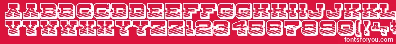 DryGoodsEmporiumJl Font – White Fonts on Red Background
