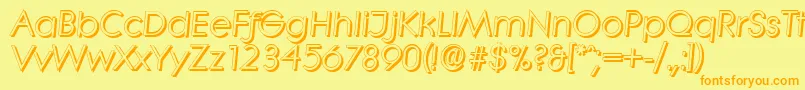 More about LiterashadowItalic Font LiterashadowItalic Font – Orange Fonts on Yellow Background