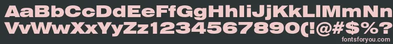 Heliosextblack Font – Pink Fonts on Black Background