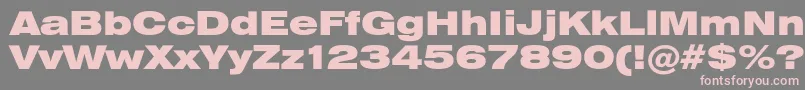 Heliosextblack Font – Pink Fonts on Gray Background