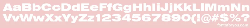 Heliosextblack Font – White Fonts on Pink Background