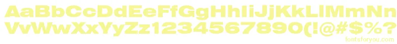 Шрифт Heliosextblack – жёлтые шрифты