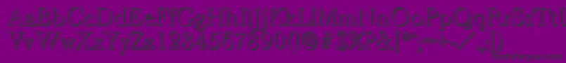 BaskeroldshadowLightRegular Font – Black Fonts on Purple Background