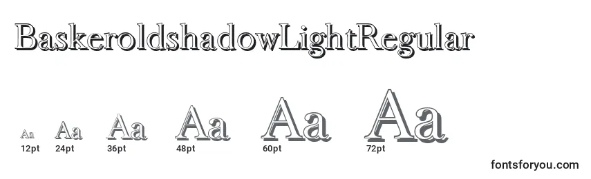 BaskeroldshadowLightRegular Font Sizes