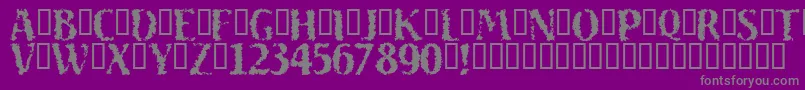 More about Sand ffy Font Sand ffy Font – Gray Fonts on Purple Background