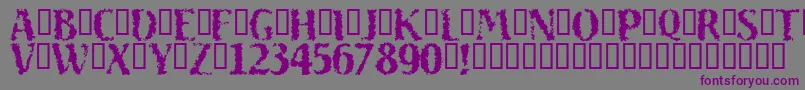 Sand ffy Font – Purple Fonts on Gray Background
