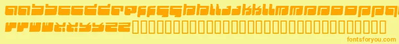 Futu Font – Orange Fonts on Yellow Background