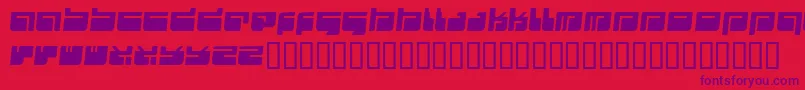 Futu Font – Purple Fonts on Red Background