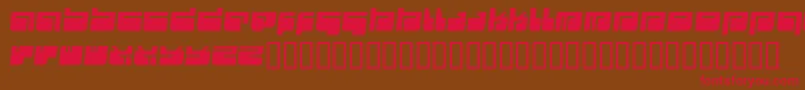 Futu Font – Red Fonts on Brown Background