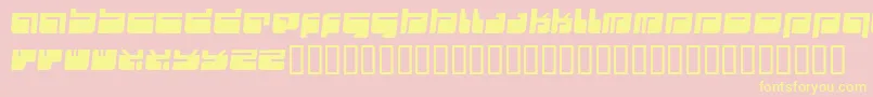 Futu Font – Yellow Fonts on Pink Background