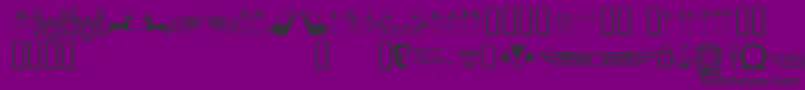 Neferchichi Font – Black Fonts on Purple Background