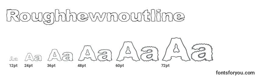 Roughhewnoutline Font Sizes