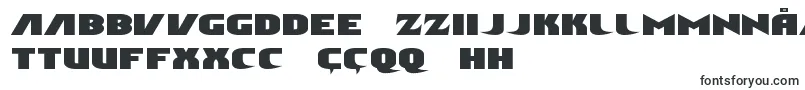 フォントNinjagardenexpand – ウズベク文字