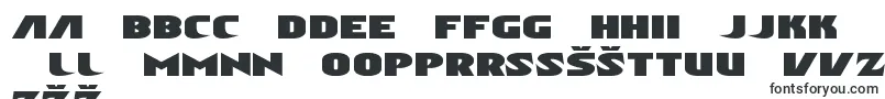 フォントNinjagardenexpand – ラトビアのフォント