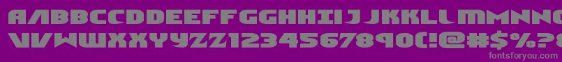 Ninjagardenexpand Font – Gray Fonts on Purple Background