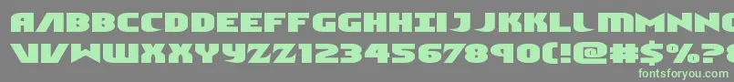 Ninjagardenexpand Font – Green Fonts on Gray Background