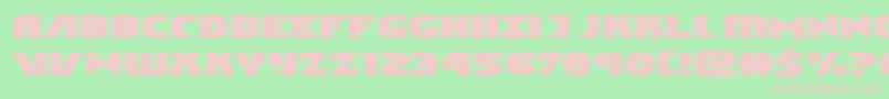 Ninjagardenexpand Font – Pink Fonts on Green Background