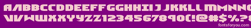 Ninjagardenexpand Font – Pink Fonts on Purple Background