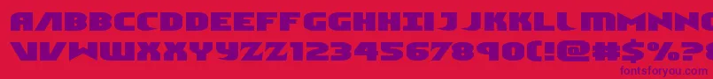 Ninjagardenexpand Font – Purple Fonts on Red Background