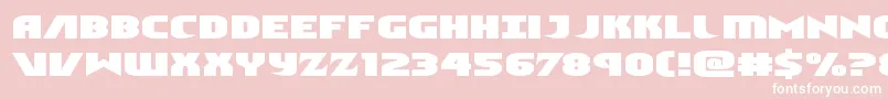 Ninjagardenexpand Font – White Fonts on Pink Background