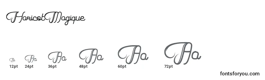 HaricotMagique Font Sizes