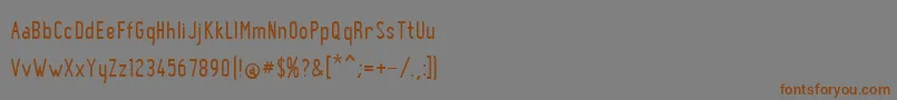 BnPinky Font – Brown Fonts on Gray Background