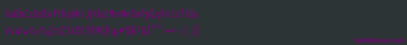 フォントBnPinky – 黒い背景に紫のフォント