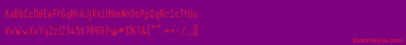 BnPinky Font – Red Fonts on Purple Background