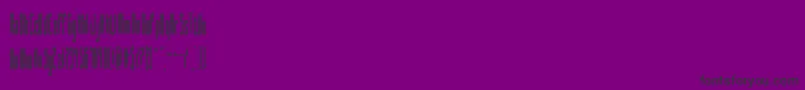 Шрифт SlenderBrk – чёрные шрифты на фиолетовом фоне