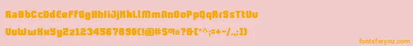 CtProlamina Font – Orange Fonts on Pink Background