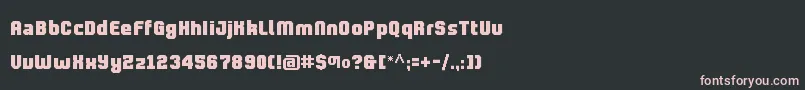 CtProlamina Font – Pink Fonts on Black Background