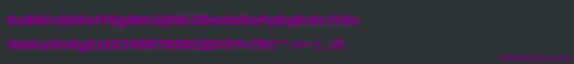 フォントCtProlamina – 黒い背景に紫のフォント