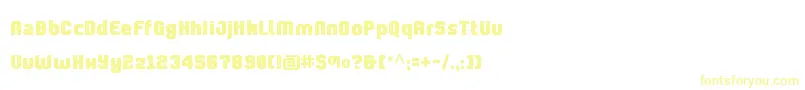 CtProlamina Font – Yellow Fonts on White Background