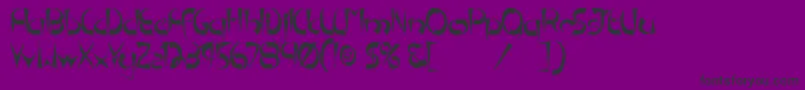 TmPedestalNormal Font – Black Fonts on Purple Background