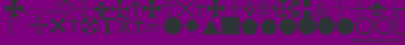 StarcrossReligiousRegular Font – Black Fonts on Purple Background