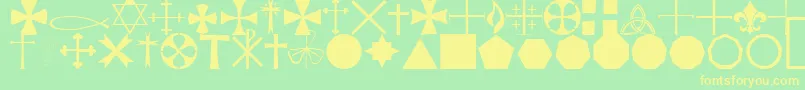 Más sobre la fuente StarcrossReligiousRegular fuente StarcrossReligiousRegular – Fuentes Amarillas Sobre Fondo Verde